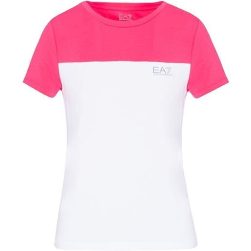 EA7 maglietta donna EA7 woman jersey t-shirt - white/pink