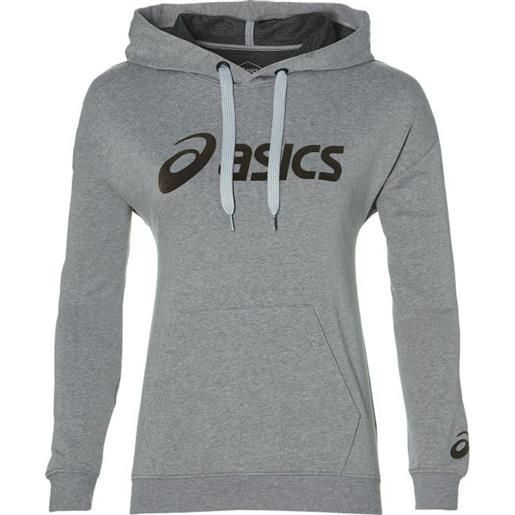 Asics felpa da tennis da donna Asics big Asics oth hoodie w - mid grey heather/dark grey