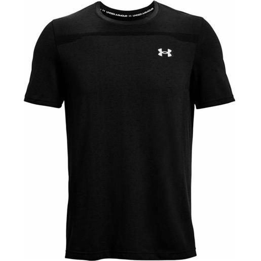 Under Armour t-shirt da uomo Under Armour men's ua seamless short sleeve - black/mod gray