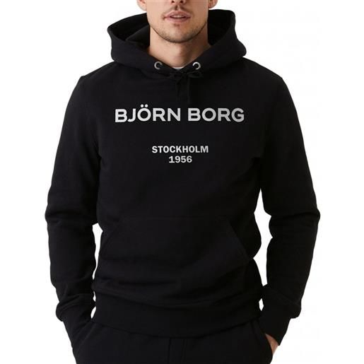 Björn Borg felpa da tennis da uomo Björn Borg borg hood - black beauty