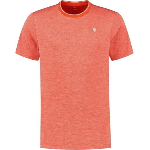 K-Swiss t-shirt da uomo K-Swiss tac hypercourt double crew - spicy orange melange