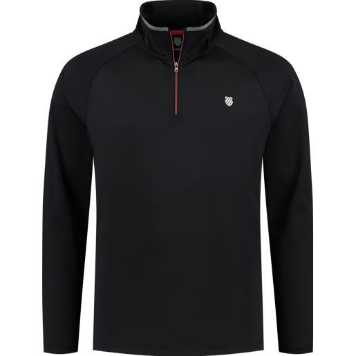 K-Swiss t-shirt da tennis da uomo K-Swiss tac hypercourt long sleeve 2 - jet black