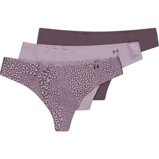 Under Armour intimo Under Armour ps thong 3pack print - purple