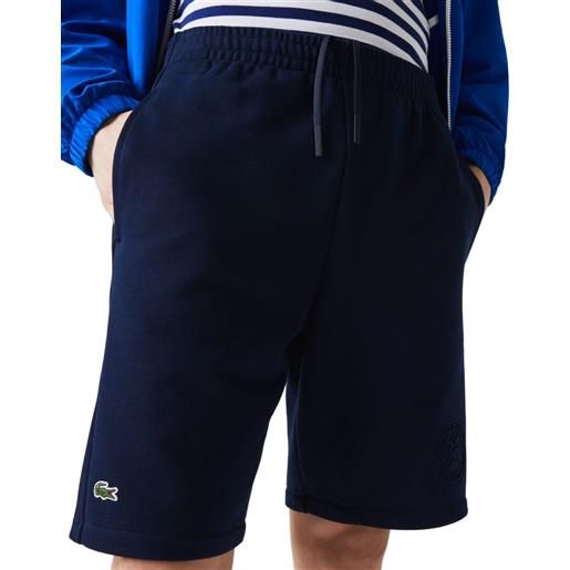 Lacoste pantaloncini da tennis da uomo Lacoste men's sport fleece shorts rg - blue marine