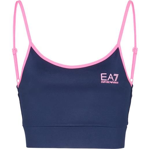 EA7 reggiseno EA7 woman jersey sport bra - navy blue