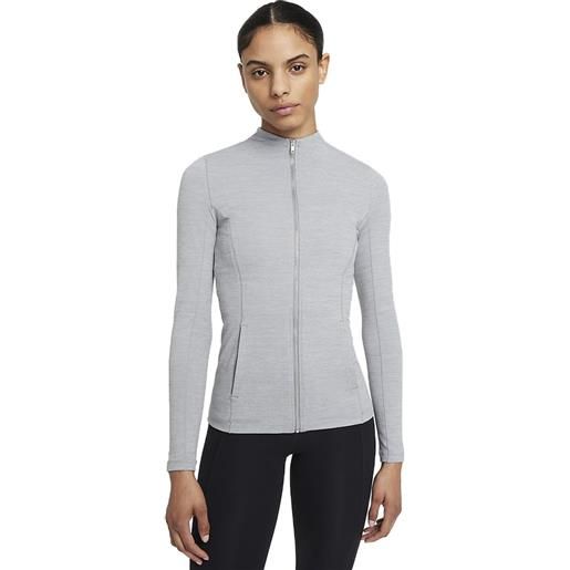 Nike felpa da tennis da donna Nike women's full zip jacket w - grey/heather
