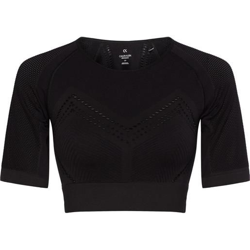 Calvin Klein maglietta donna Calvin Klein ss cropped t-shirt - black
