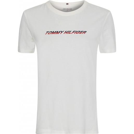 Tommy Hilfiger maglietta donna Tommy Hilfiger regular graphic c-nk tee ss - ecru
