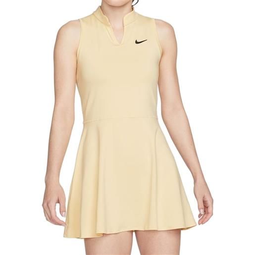 Nike vestito da tennis da donna Nike court dri-fit victory tennis dress w - pale vanilla/black