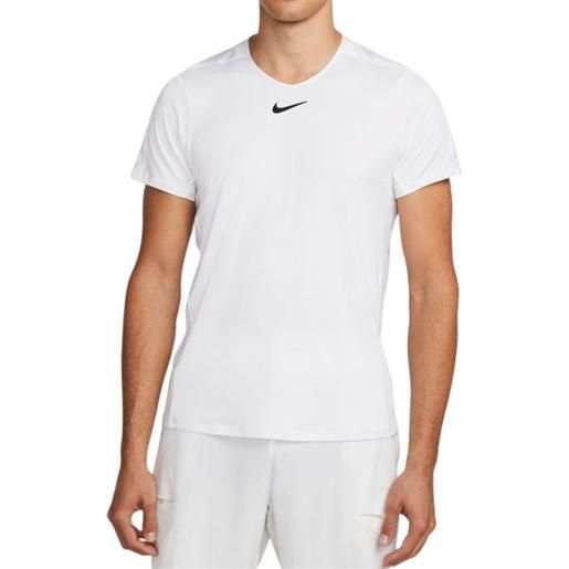 Nike t-shirt da uomo Nike men's dri-fit advantage crew top - white/black