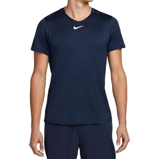 Nike t-shirt da uomo Nike men's dri-fit advantage crew top - obsidian/white