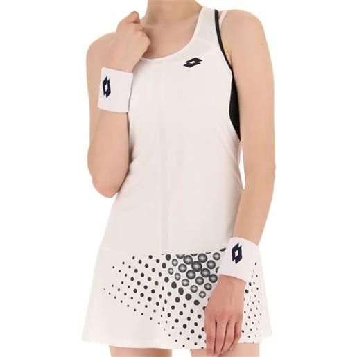 Lotto vestito da tennis da donna Lotto top w iv dress 1 - bright white/all black