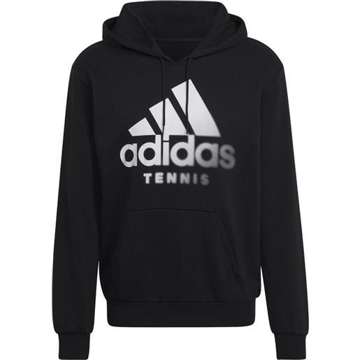 Adidas felpa da tennis da uomo Adidas category graphic hoodie m - black/white