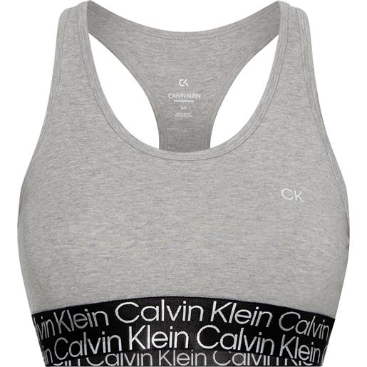 Calvin Klein reggiseno Calvin Klein low support sports bra - heather grey