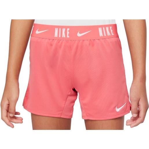 Nike pantaloncini per ragazze Nike dri-fit trophy 6in shorts - pink salt/pink salt/white