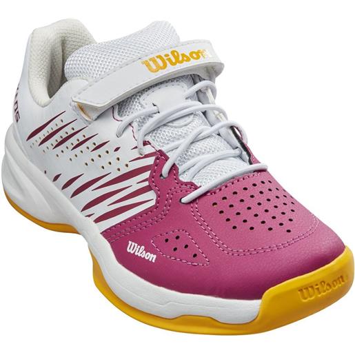 Wilson scarpe da tennis bambini Wilson kaos k 2.0 jr - baton rouge/white/saffron