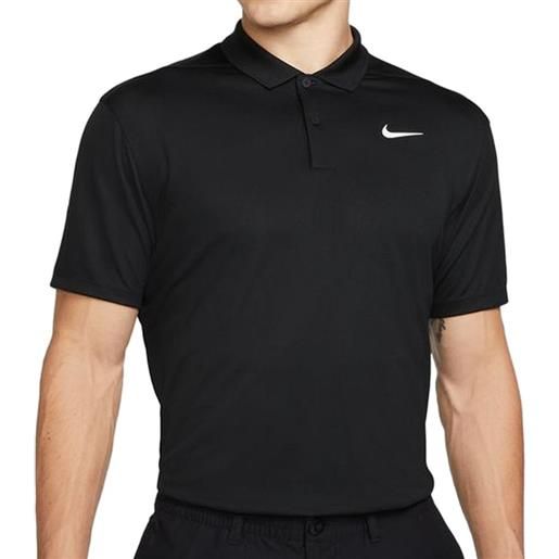 Nike polo da tennis da uomo Nike court dri-fit pique polo m - black/white