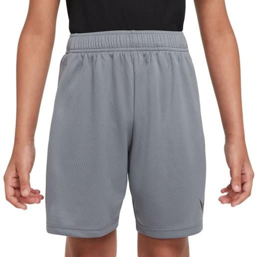 Nike pantaloncini per ragazzi Nike dri-fit training short - smoke grey/black