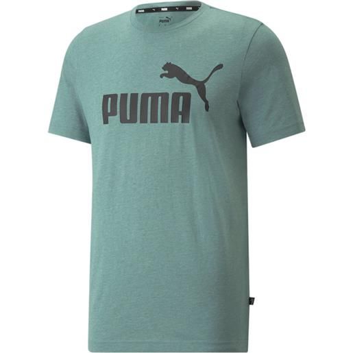 Puma t-shirt da uomo Puma ess heather tee - mineral blue
