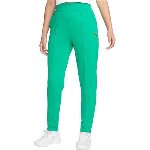 Nike pantaloni da tennis da donna Nike court dri-fit heritage knit pant - neptune green