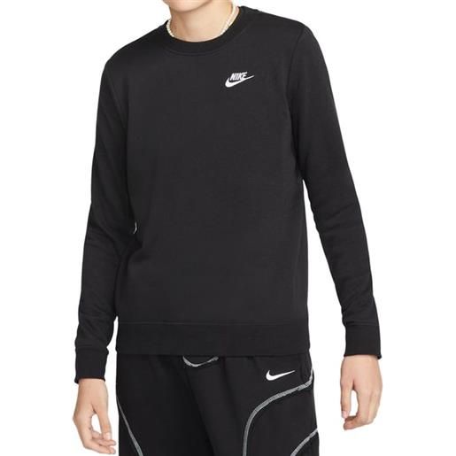 Nike felpa da tennis da donna Nike sportswear club fleece - black/white