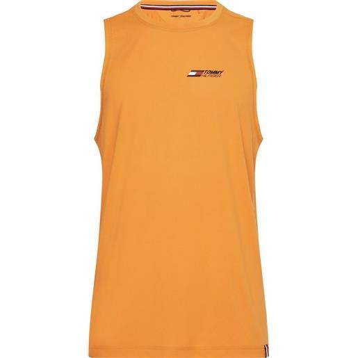 Tommy Hilfiger t-shirt da uomo Tommy Hilfiger essentials training tank top - hawaiian orande