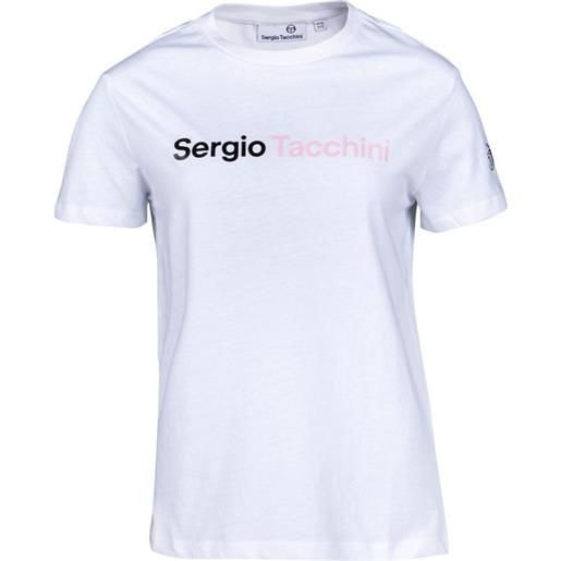 Sergio Tacchini maglietta donna Sergio Tacchini robin woman t-shirt - white/pink
