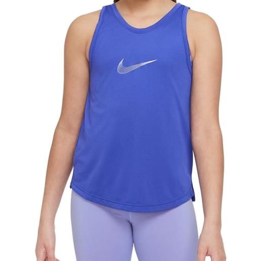 Nike maglietta per ragazze Nike dri-fit one training tank - lapis/light thistle