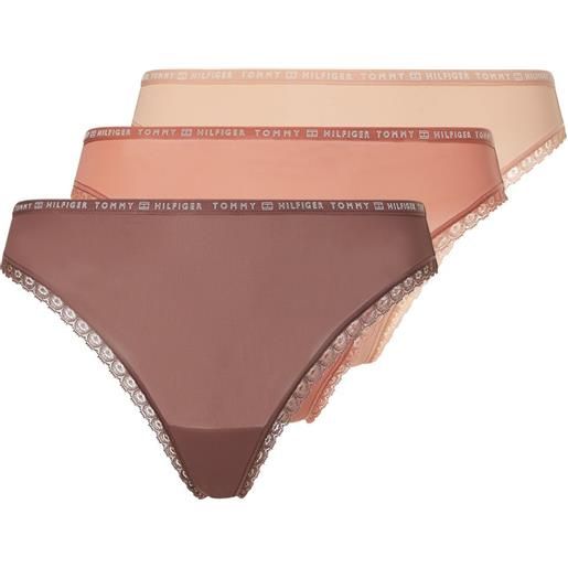 Tommy Hilfiger intimo Tommy Hilfiger thong 3p - overshadow/mineralize/guava
