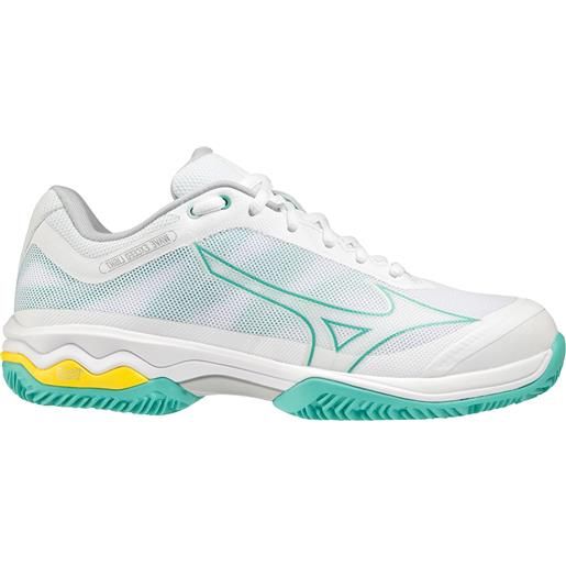Mizuno scarpe da tennis da donna Mizuno wave exceed light cc - white/turquoise/high visibility yellow