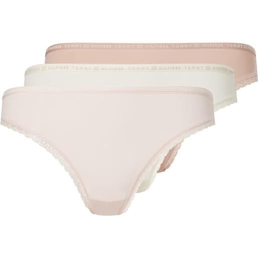 Tommy Hilfiger intimo Tommy Hilfiger bikini 3p - ivory/balanced beige/pale pink