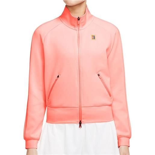 Nike felpa da tennis da donna Nike court heritage jacket fz w - bleached coral