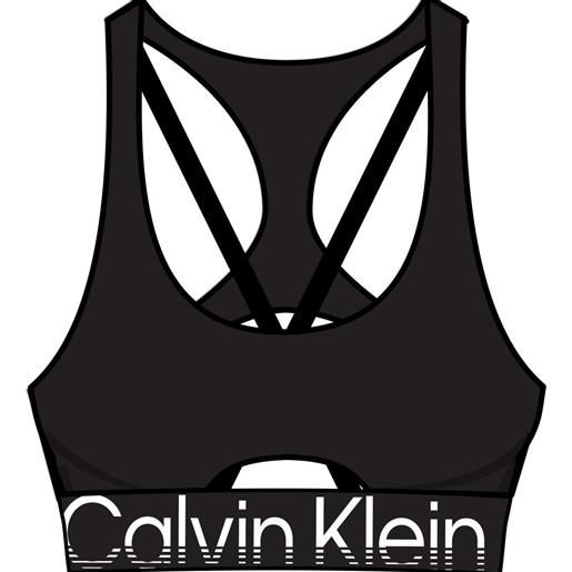 Calvin Klein reggiseno Calvin Klein medium support sports bra - black