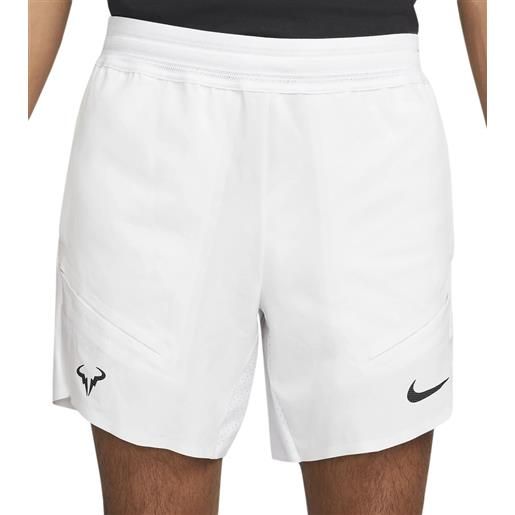 Nike pantaloncini da tennis da uomo Nike court dri-fit advantage short 7in rafa - white/white/black