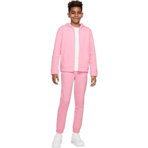 Nike tuta per ragazzi Nike boys nsw track suit bf core - medium soft pink/medium soft pink/white