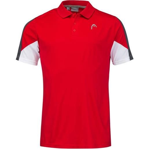 Head polo da tennis da uomo Head club 22 tech polo shirt m - red