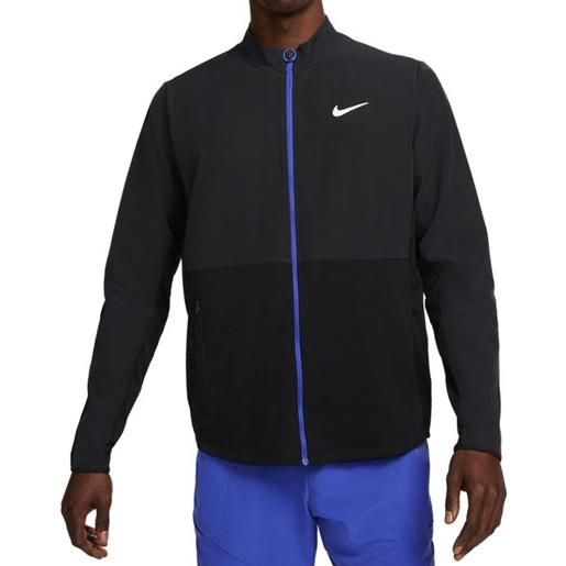Nike felpa da tennis da uomo Nike court advantage packable jacket - black/lapis/lapis/white
