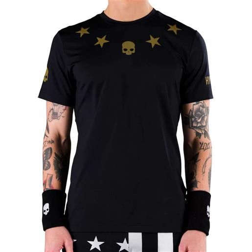 Hydrogen t-shirt da uomo Hydrogen star tech tee man - black/gold