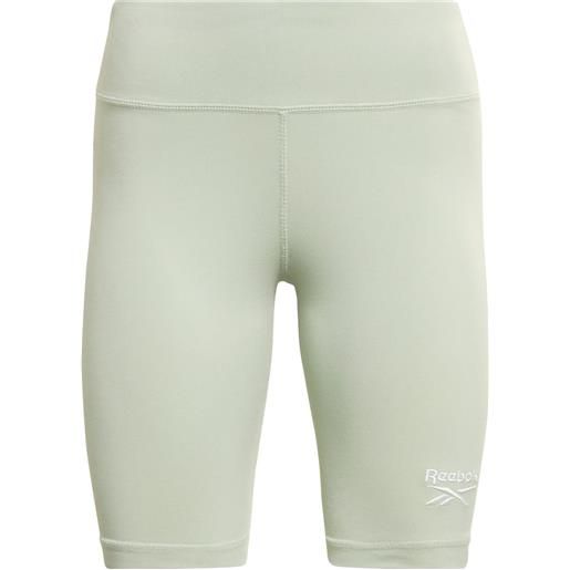 Reebok pantaloncini da tennis da donna Reebok identity logo fitted short w - light sage