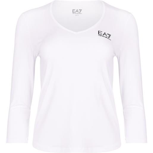 EA7 maglietta da tennis da donna (a maniche lunghe) EA7 woman jersey t-shirt - white