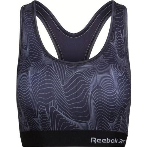 Reebok reggiseno Reebok womens crop top nelly - black print