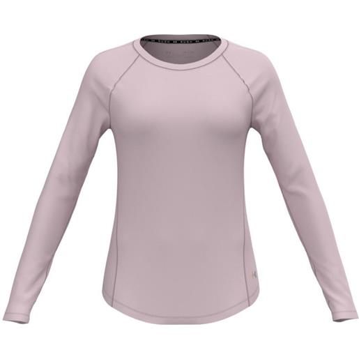 Under Armour maglietta da tennis da donna (a maniche lunghe) Under Armour womens ua rush™ long sleeve - retro pink/iridescent