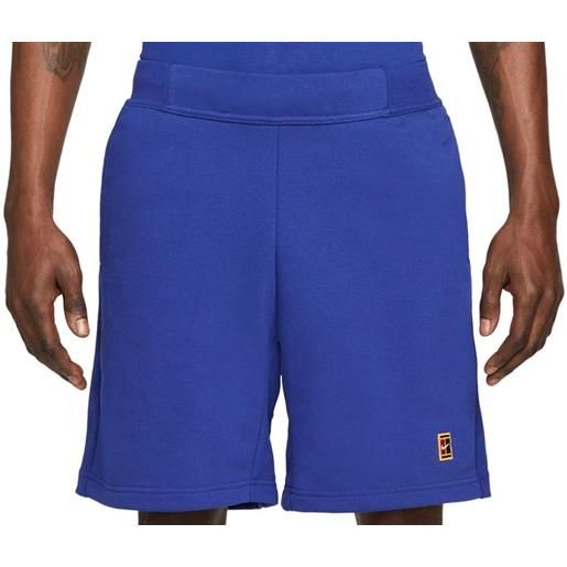 Nike pantaloncini da tennis da uomo Nike court fleece tennis shorts m - deep royal blue