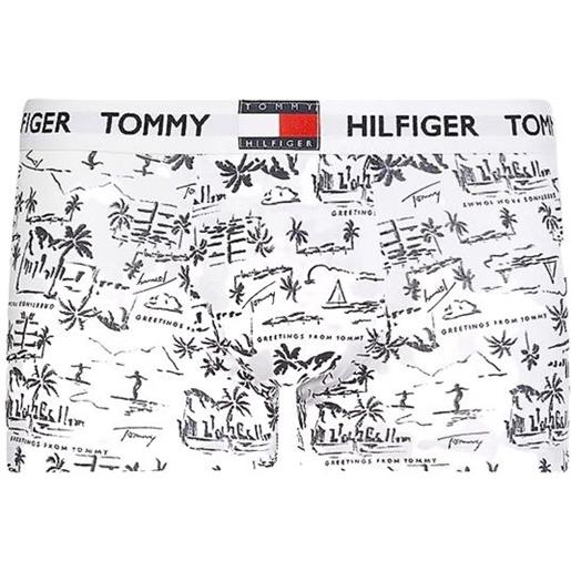 Tommy Hilfiger boxer sportivi da uomo Tommy Hilfiger trunk print 1p - greetings white