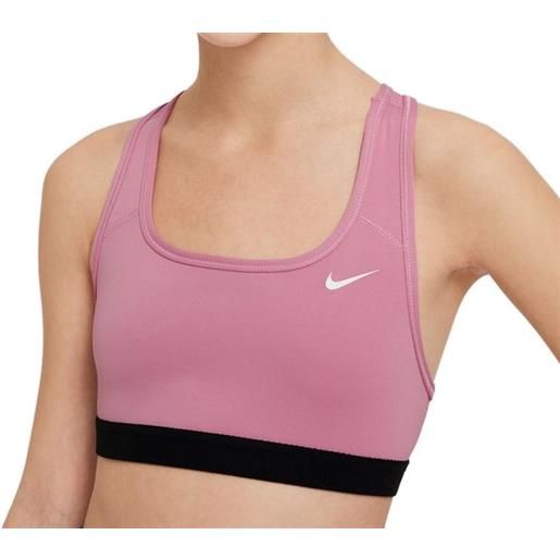 Nike reggiseno per ragazze Nike swoosh bra - elemental pink/white