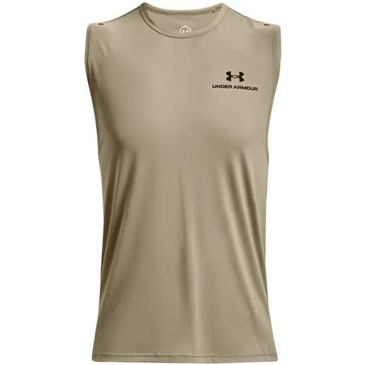 Under Armour t-shirt da uomo Under Armourua rush energy sleeveless - khaki gray/black