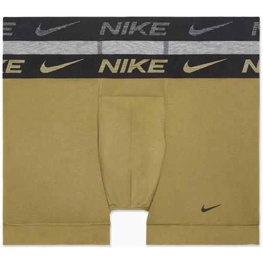 Nike boxer sportivi da uomo Nike dri-fit re. Luxe trunk 2p - pilgrim/charcoal heather