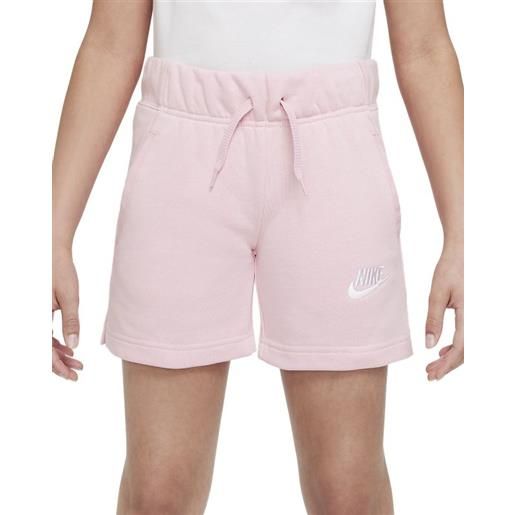 Nike pantaloncini per ragazze Nike sportswear club ft 5 short - medium soft pink/white