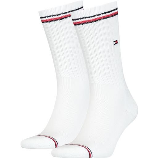 Tommy Hilfiger calzini da tennis Tommy Hilfiger men iconic sock 2p - white