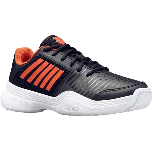 K-Swiss scarpe da tennis bambini K-Swiss court express omni - jet black/spicy orange/white